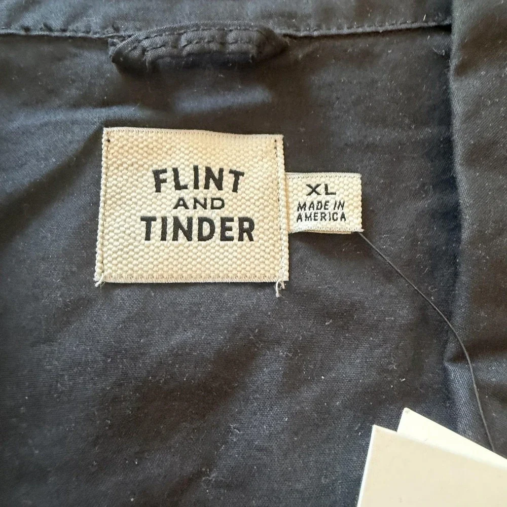 Flint And Tinder Jacket Mens XL Black Waxed Canvas TekWax Made USA Huckberry
